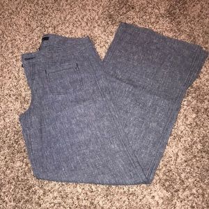 Flare Linen Dress Pants